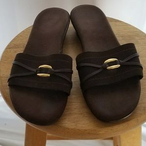 Brown slip-ins